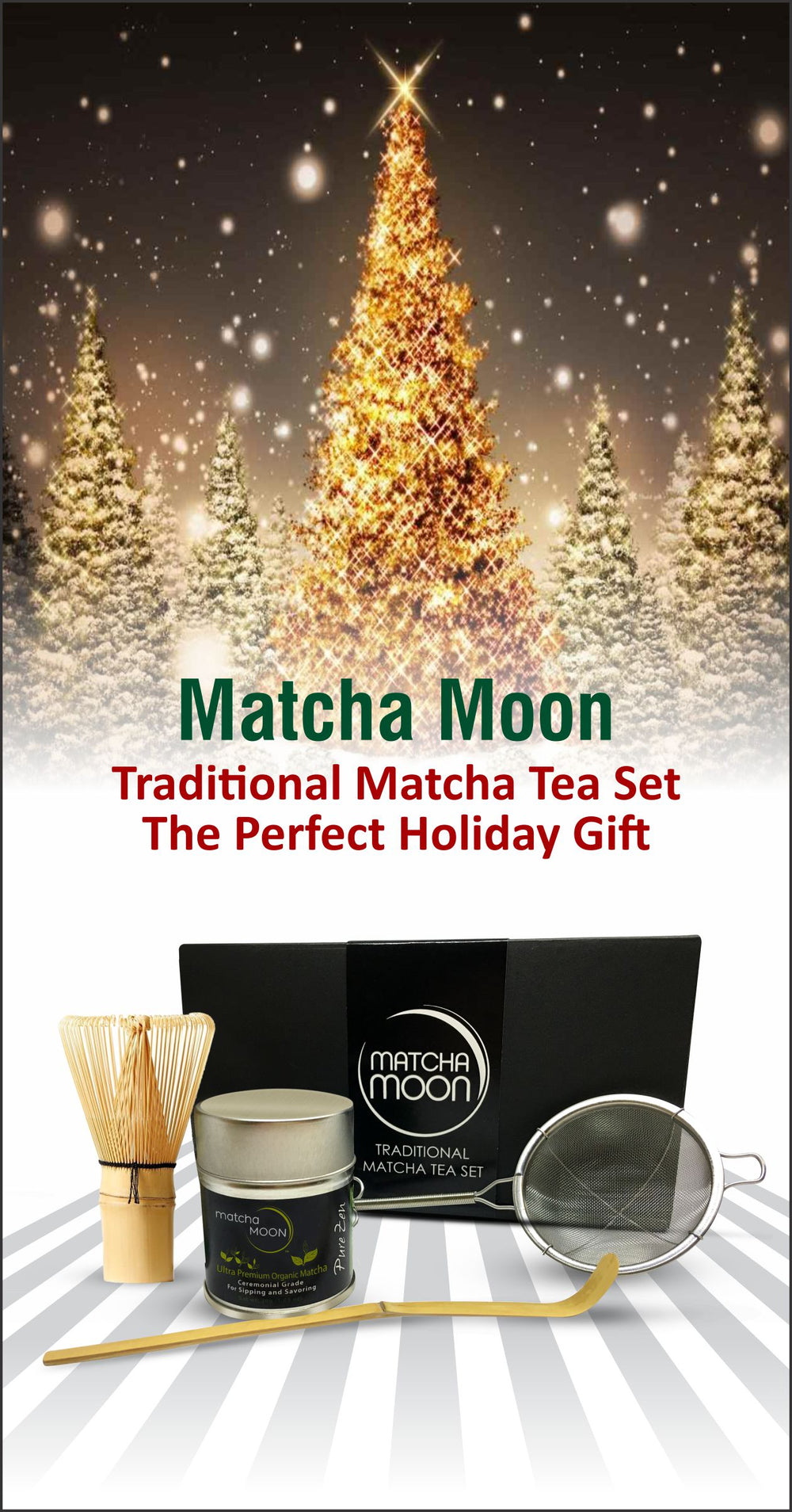 Set de Matcha con Matcha Ceremonial - Kit de Matcha - Open Luna Tea